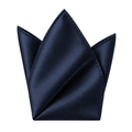 Pure Silk Pocket Square – Midnight Navy | Maison Valor