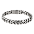 Polished Cuban Link Stainless Steel Bracelet – Silver | Maison Valor