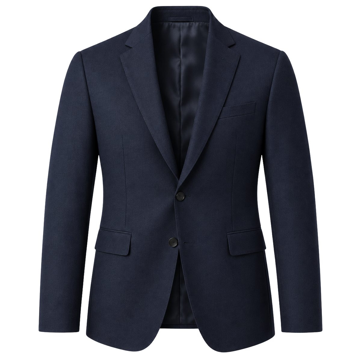 Tailored Wool Blend Blazer – Midnight Navy | Maison Valor