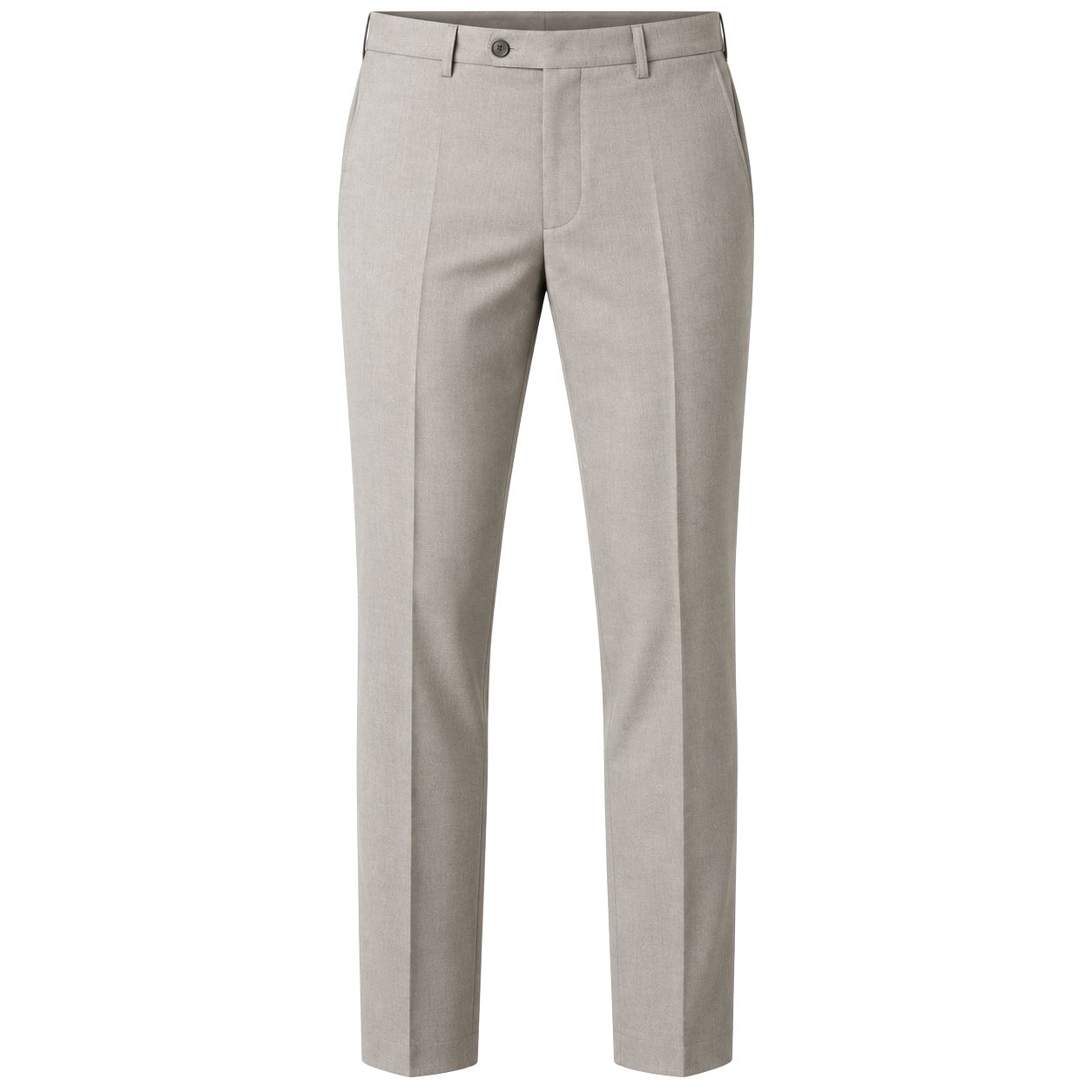 Tailored Wool Blend Trousers – Light Stone | Maison Valor