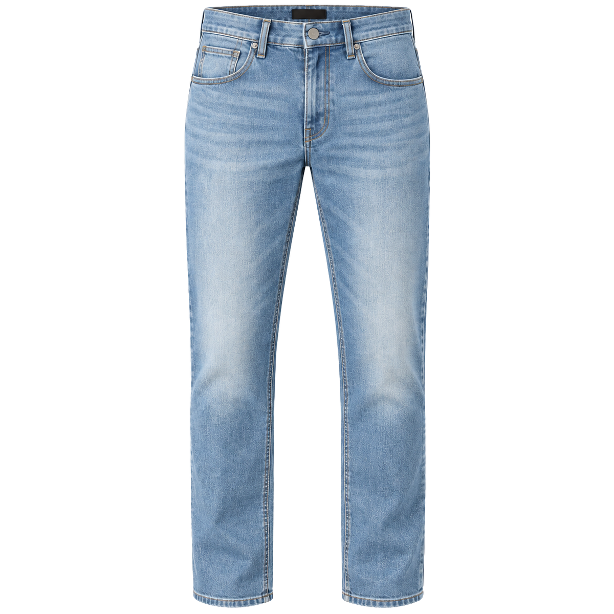 Premium Straight Fit Denim Jeans – Light Blue | Maison Valor