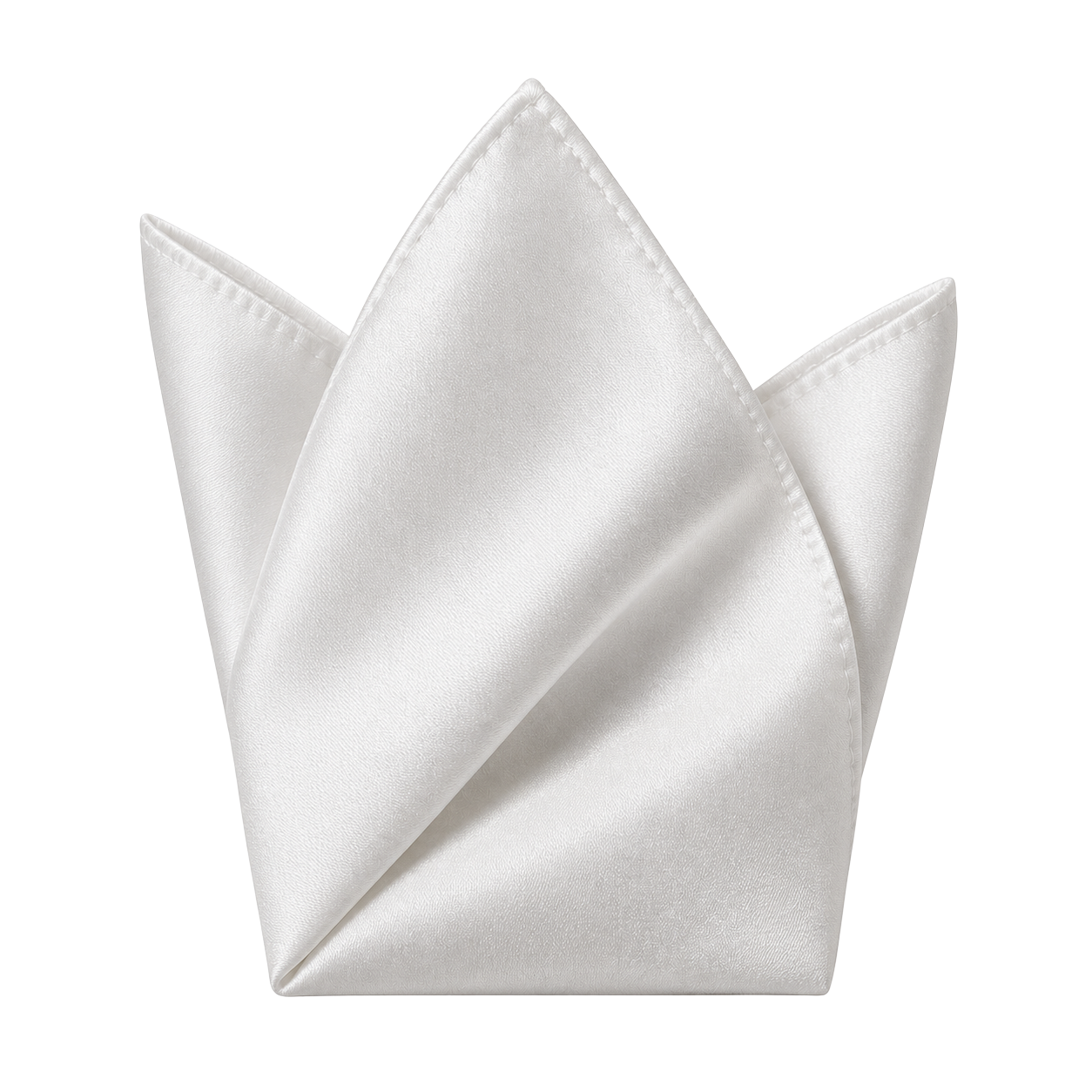 Pure Silk Pocket Square – Ivory White | Maison Valor